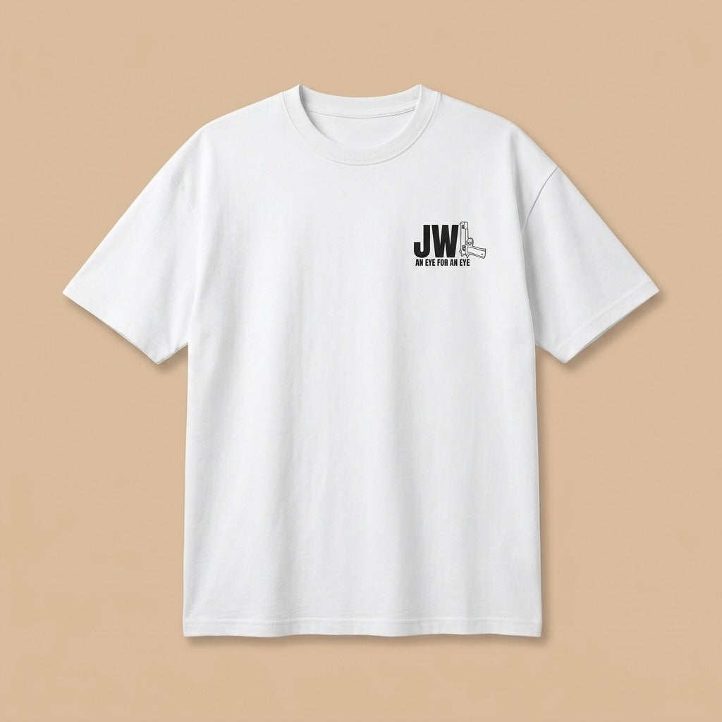 John Wick "An Eye For An Eye" Gun Logo T-Shirt | Three Dot