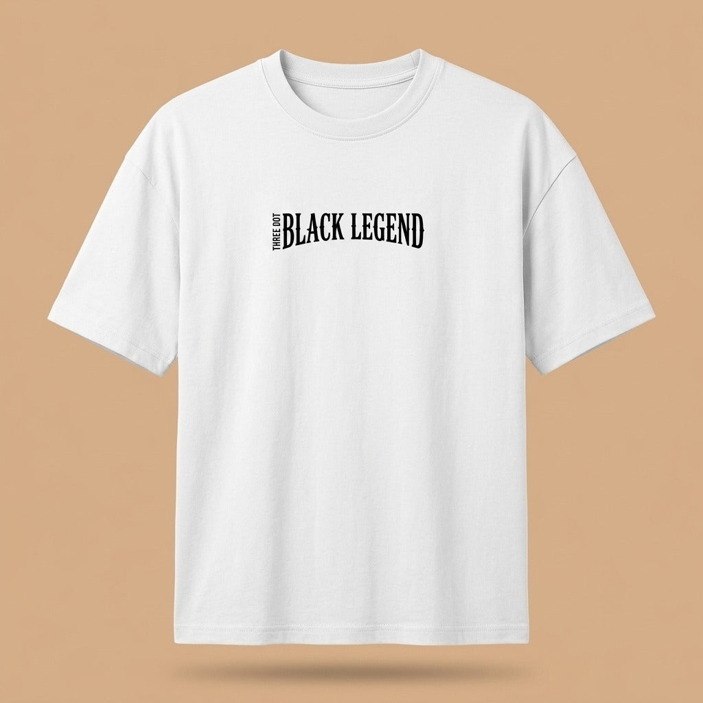 Three Dot Black Legend Signature Logo T-Shirt | Three Dot