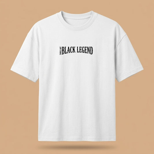 Three Dot Black Legend Signature Logo T-Shirt | Three Dot