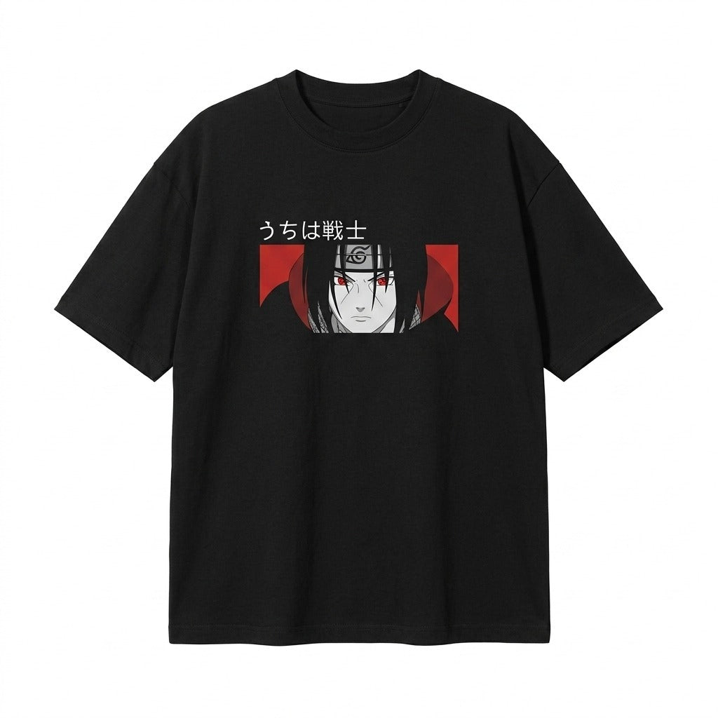 Naruto Itachi Uchiha Warrior Portrait T-Shirt | Three Dot