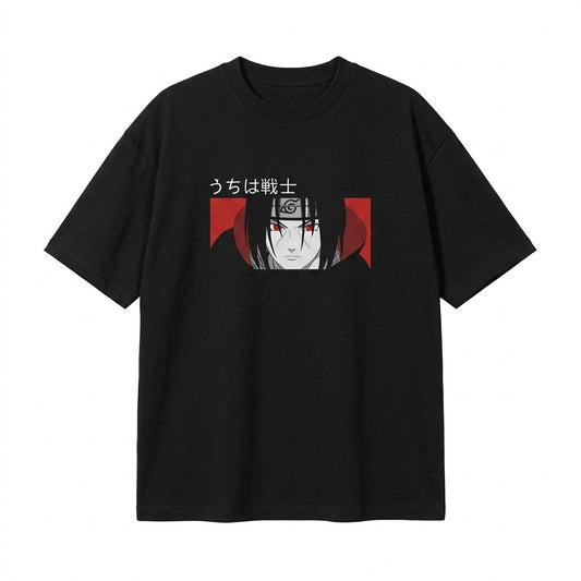 Naruto Itachi Uchiha Warrior Portrait T-Shirt | Three Dot