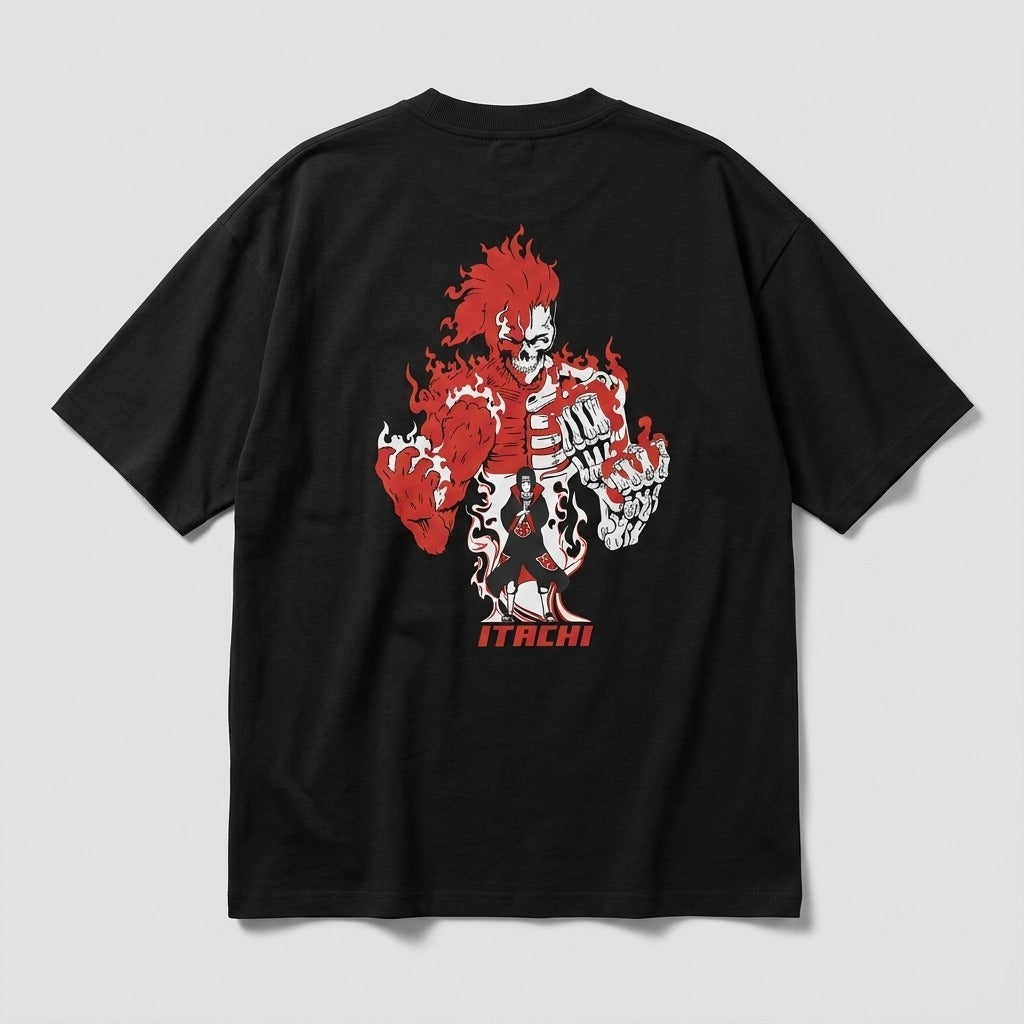 Naruto Itachi Uchiha Warrior Portrait T-Shirt | Three Dot