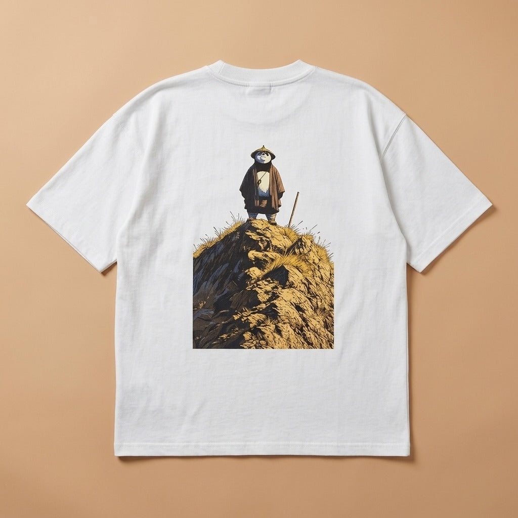 Kung Fu Graffiti Text Oversized T-Shirt | Three Dot