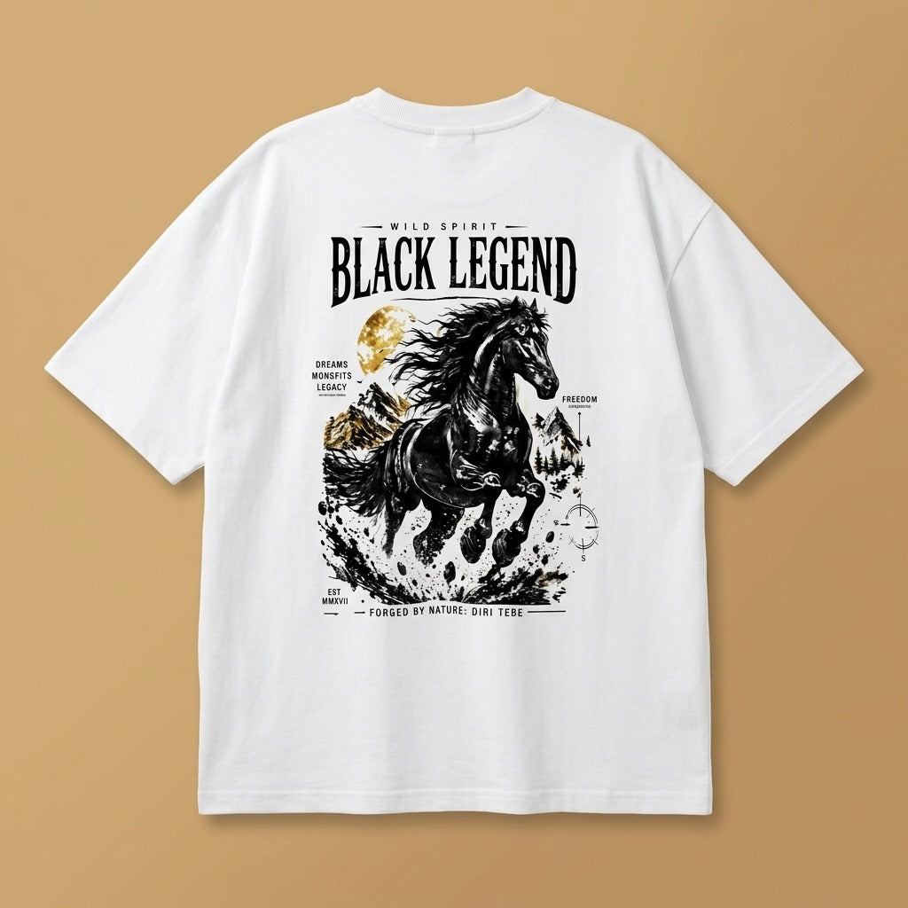 Three Dot Black Legend Signature Logo T-Shirt | Three Dot