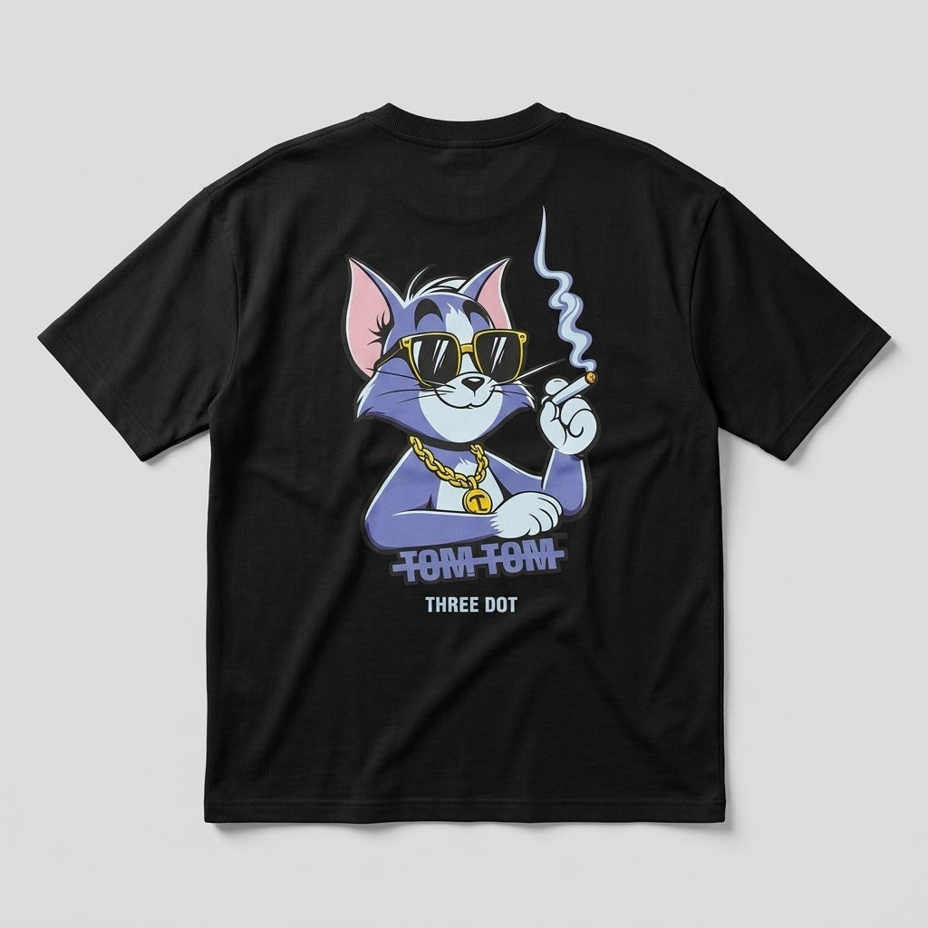 Thug Life Gothic Script Oversized T-Shirt | Three Dot