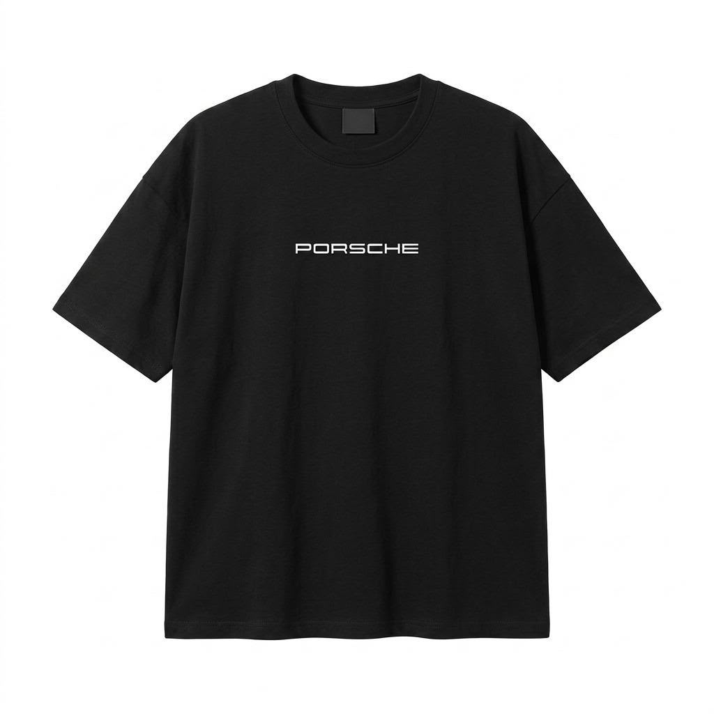 Porsche Racing Logo Oversized T-Shirt | Three Dot