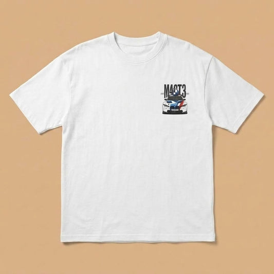 BMW M4 GT3 Racing Car Illustration T-Shirt | Three Dot